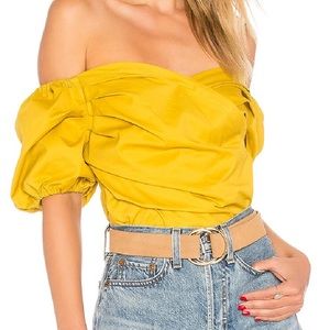 Revolve Chartreuse Blouse